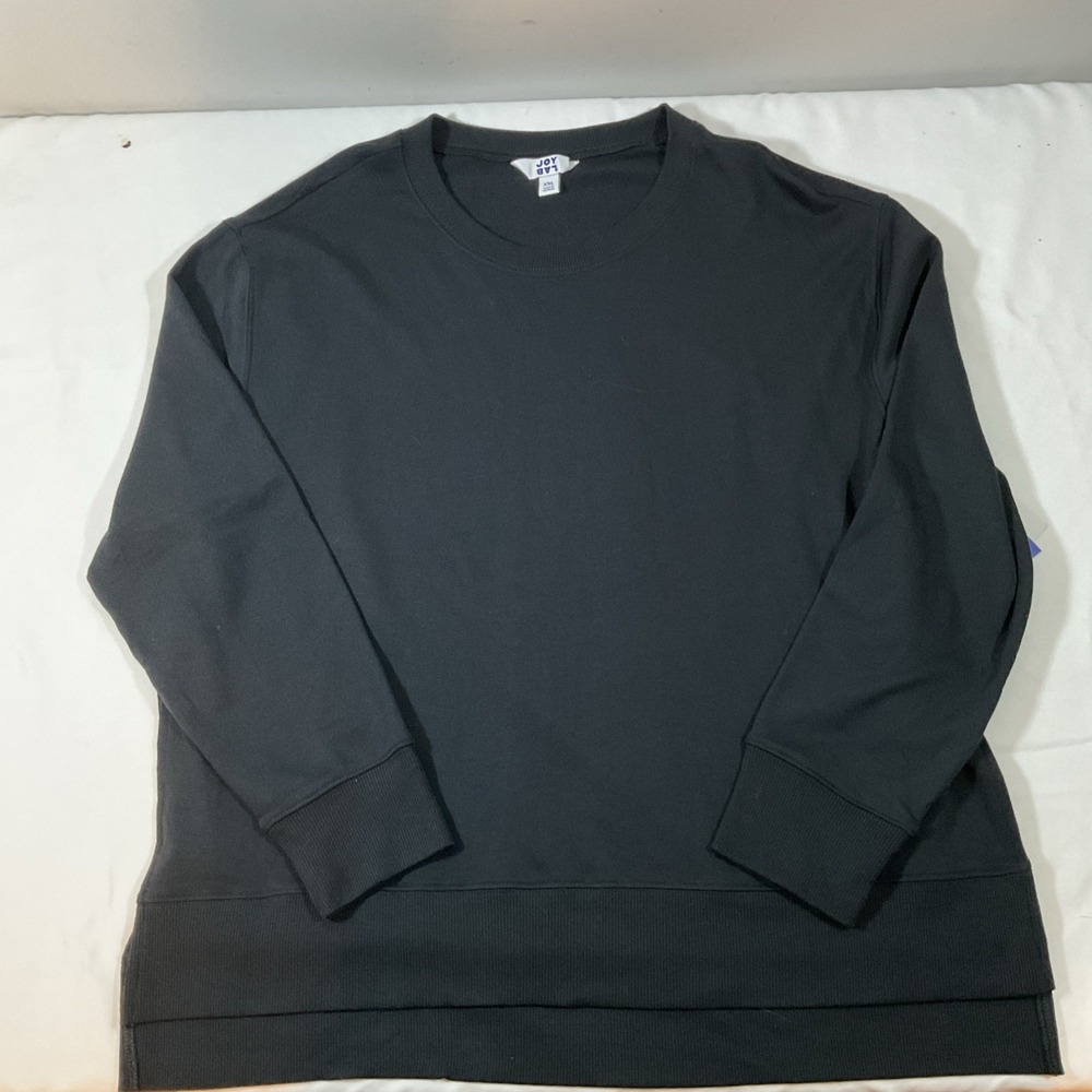 Joy Lab Sweater Women's‎ Black Casual Pullover Sweatshirt Size XXL H81